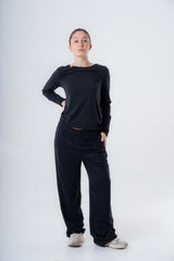 Women's Boat Neck Sweater in Pure Organic Cotton