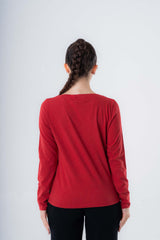 Women's Boat Neck Sweater in Pure Organic Cotton