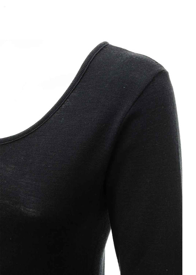 Women's Organic Wool and Silk Long Sleeve Sweater