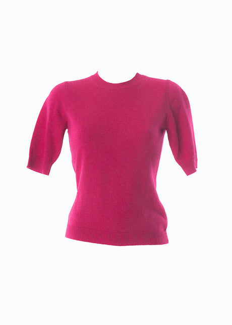 Maglioncino manica corta da donna in puro Cashmere