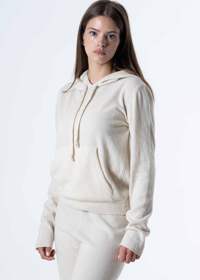 Maglione con Cappuccio da donna in Cashmere riciclato