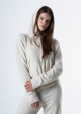 Maglione con Cappuccio da donna in Cashmere riciclato