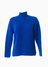 Maglione Dolcevita over da donna in lana responsabile e cashmere