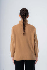 Maglione Dolcevita Over da donna in Cashmere riciclato