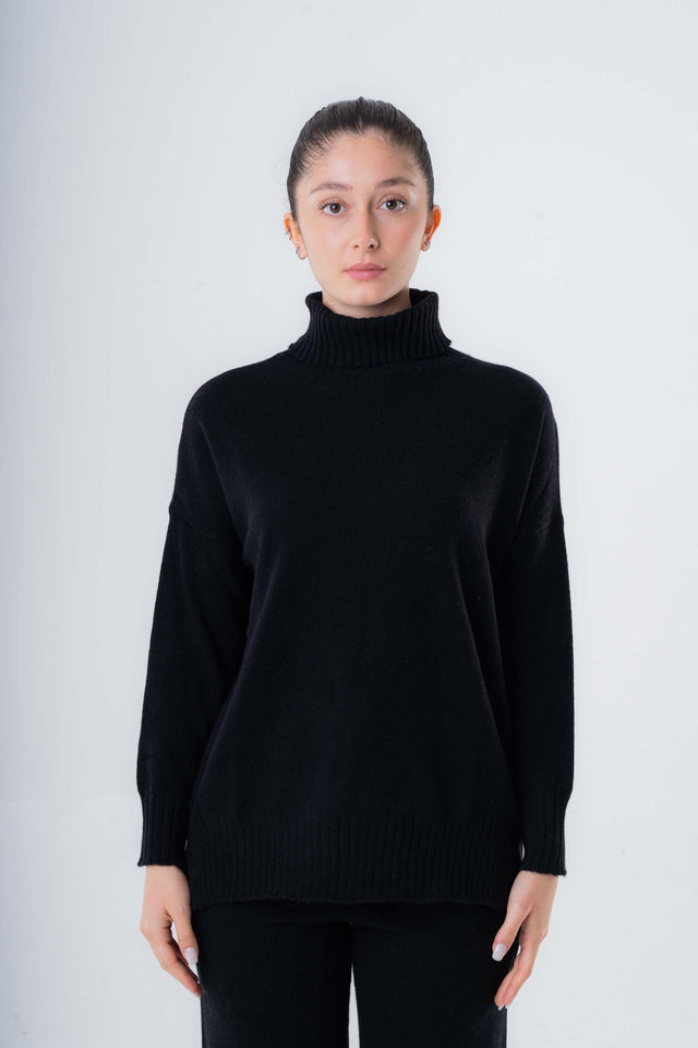 Women's Recycled Cashmere Turtleneck Sweater