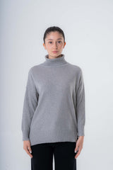 Maglione Dolcevita Over da donna in Cashmere riciclato