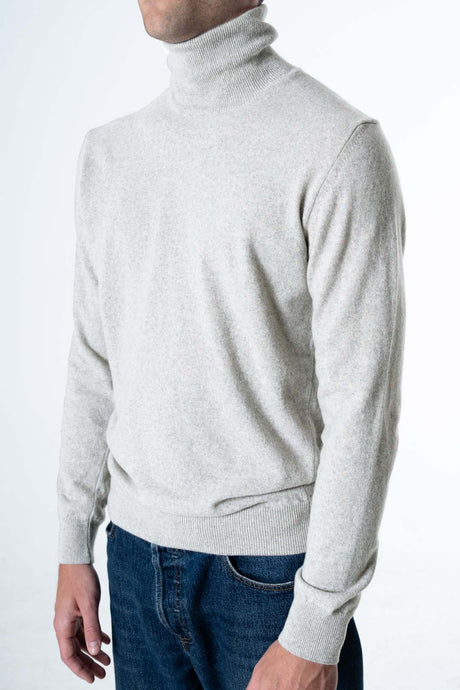 Maglione Dolcevita da uomo in Cashmere riciclato