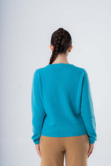 Maglione Girocollo da donna in Cashmere riciclato