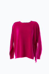 Maglione girocollo taglia unica da donna in lana e cashmere