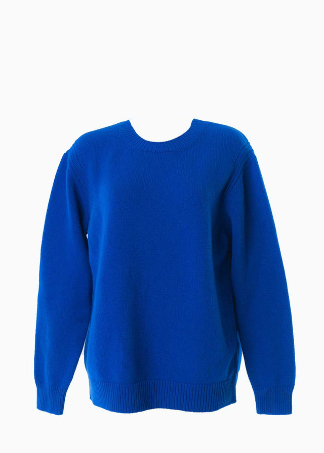 Maglione girocollo da donna in lana responsabile e cashmere