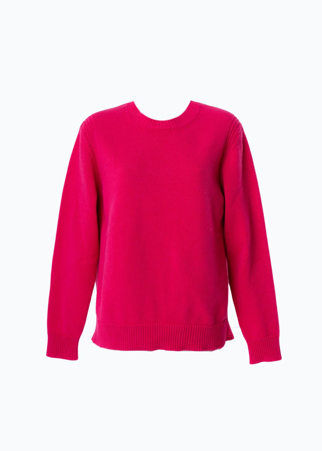 Maglione girocollo da donna in lana responsabile e cashmere