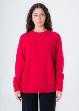 Maglione girocollo da donna in lana responsabile e cashmere