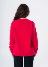 Maglione girocollo da donna in lana responsabile e cashmere