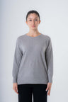 Women's Oversized Crewneck Sweater in Recycled Cashmere