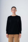 Women's Oversized Crewneck Sweater in Recycled Cashmere