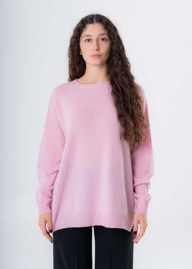 Maglione girocollo taglia unica da donna in lana e cashmere