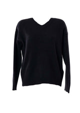 Women's V-Neck Sweater in Wool and Cashmere