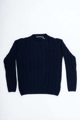 Men's Cable Knit Sweater in Recycled Cashmere