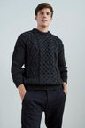 Maglione Aran unisex in pura lana Heritage