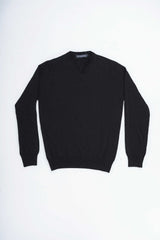 Men's V-Neck Sweater in Recycled Cashmere