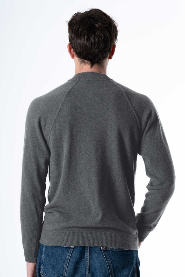 Men's Raglan Sweater in Recycled Cashmere