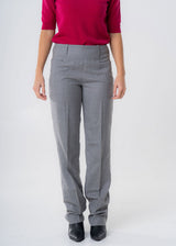 Responsible Wool Women's Slim Fit Grey Trousers