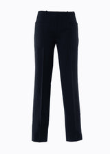 Pantaloni slim nero da donna in lana responsabile