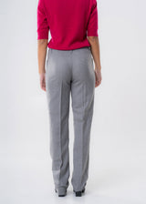 Responsible Wool Women's Slim Fit Grey Trousers