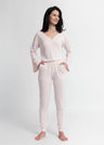 Women's Soft&amp;Warm V-neck Pyjamas in Tencel and Cotton 