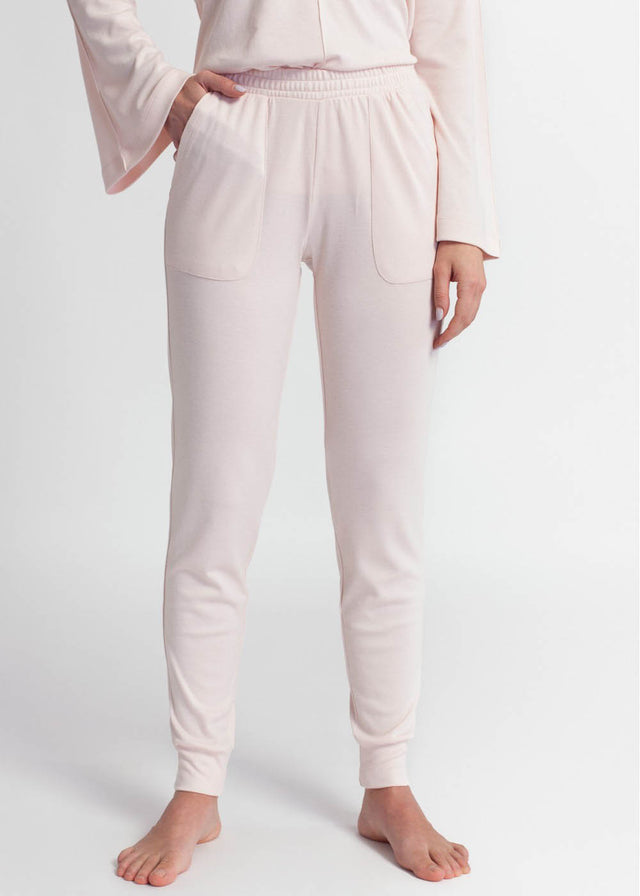 Women's Soft&amp;Warm V-neck Pyjamas in Tencel and Cotton 