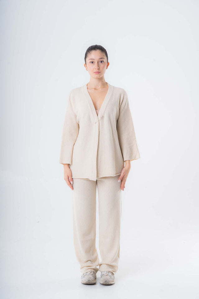 Pantaloni Palazzo da donna in Cashmere riciclato