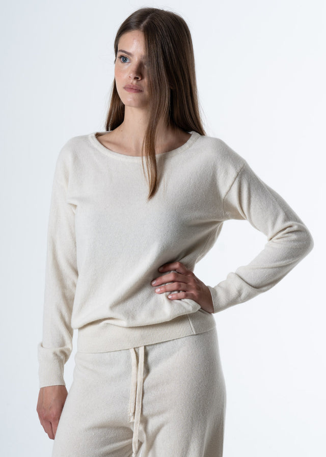 Pullover Girocollo da donna in Cashmere riciclato