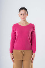 Pullover Girocollo da donna in Cashmere riciclato