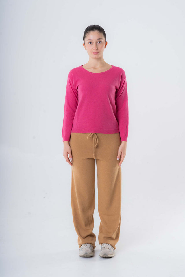 Pullover Girocollo da donna in Cashmere riciclato