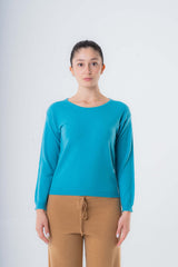 Pullover Girocollo da donna in Cashmere riciclato