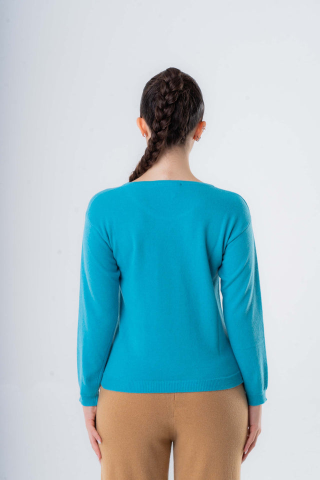 Pullover Girocollo da donna in Cashmere riciclato