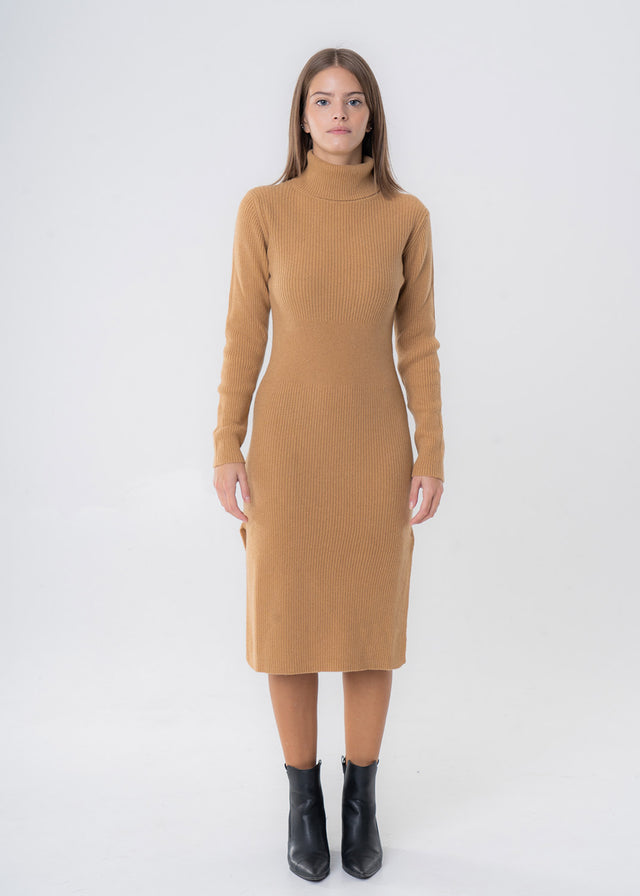 Vestito Dolcevita da donna in Cashmere riciclato