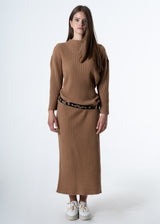 Women's Crewneck Dress in Recycled Cashmere