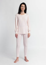 Pigiama Soft&Warm con leggings da donna in Tencel e cotone