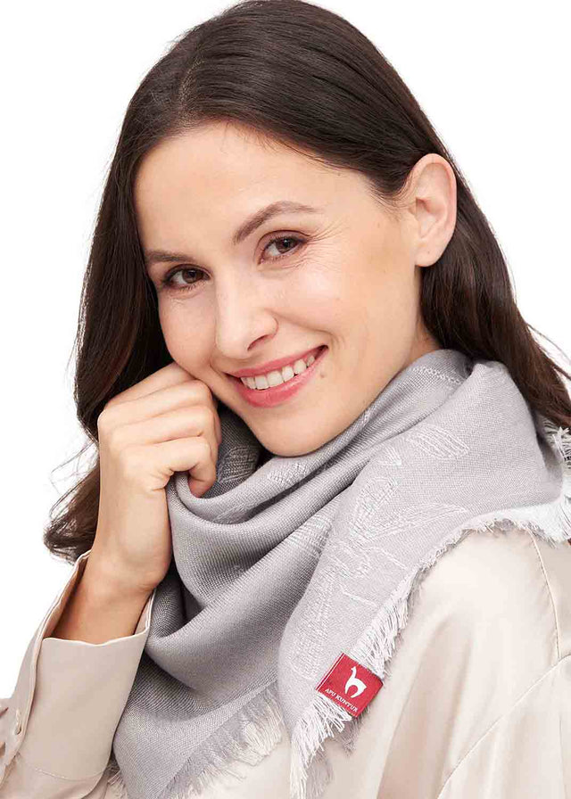 Foulard Libellule in lana di Baby Alpaca e seta