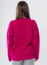 Women's V-Neck Sweater in Wool and Cashmere