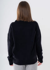 Women's V-Neck Sweater in Wool and Cashmere