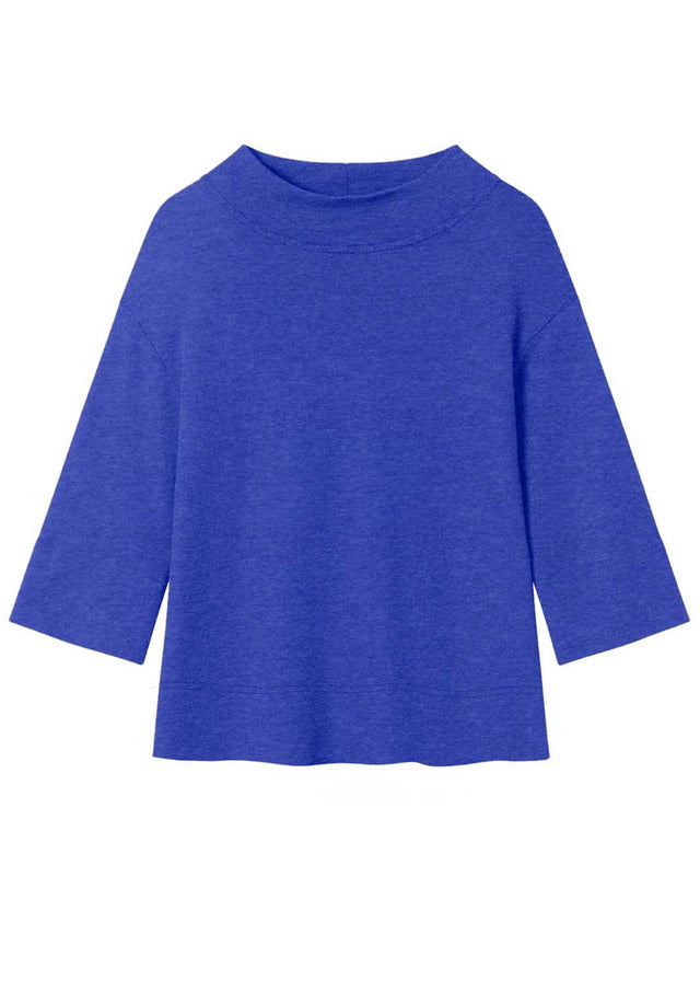 Women's 3/4 sleeve sweater in pure merino wool