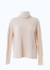 Bubble Wool turtleneck sweater in pure merino wool