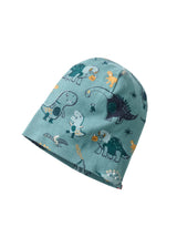 Children's hat with pattern in organic cotton