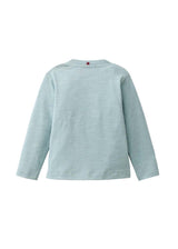 Maglia baby a maniche lunghe con mammut in cotone organico