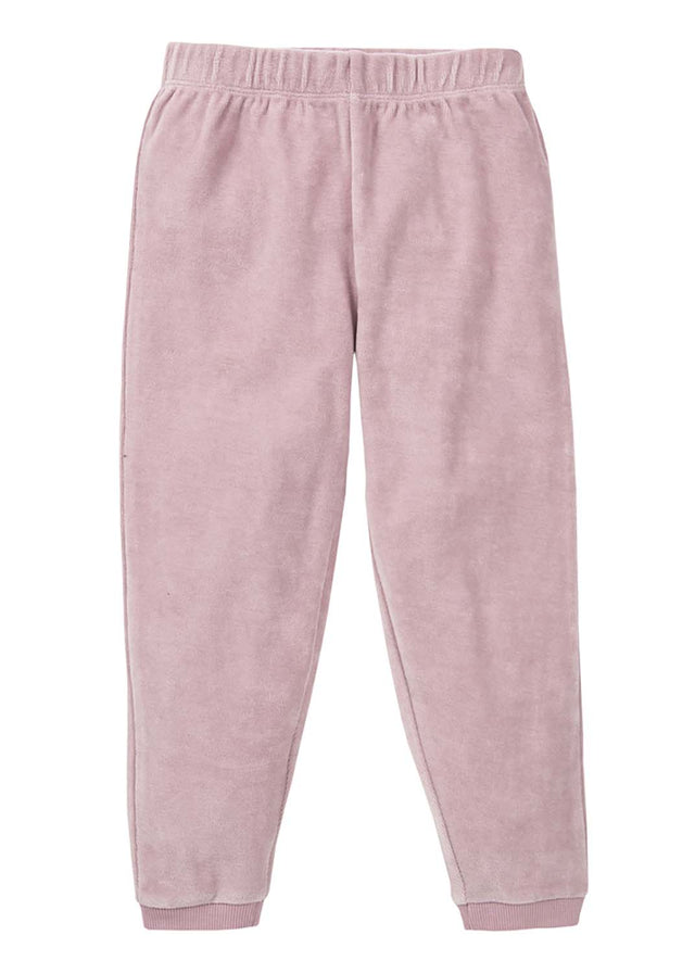 Nicki mauve organic cotton chenille pajamas