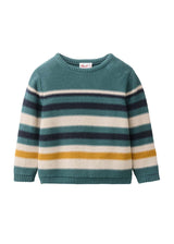 Pullover bambino a righe in cotone organico