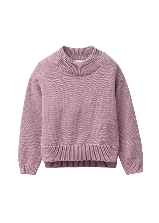 Pullover in maglia da bambini in cotone organico