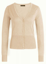 Cocoon Women's Cardigan in Cotton, Modal and Silk with V-Neck